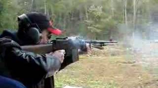 Trent Lawrence fires Browning BAR rifle 3006 machinegun [upl. by Tadd]