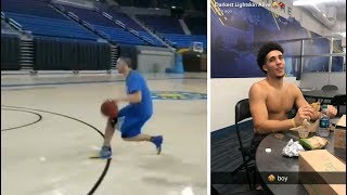 Liangelo Ball SHOWS OFF His New Moves  Liangelo Ball UCLA Workout [upl. by Kessiah]