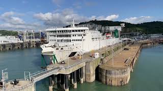 MV Isle of Inisheer amp MV Spirit of France at Dover 4724 [upl. by Yerok424]