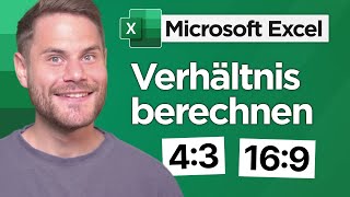 Verhältnis von 2 Zahlen berechnen in Excel 2024 [upl. by Ecidnacal]