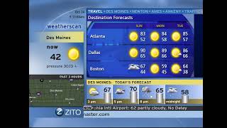 Weatherscan Des Moines Iowa with CAP Alerts [upl. by Charry]