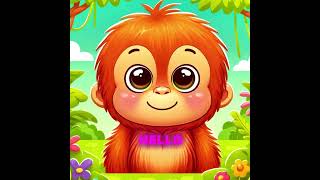 O  Orangutan  Alphabet O for Orangutan  Learning  Songs for Children [upl. by Grube976]