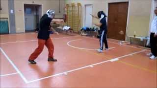 Italian Knife fencing Trimigno System Training Var [upl. by Goer]