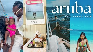 Aruba Travel Vlog  family trip snorkeling in the ocean beach bums good food nightlife amp MORE [upl. by Ardnauqal666]