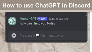 How to invite AI Chat Bot into your Discord Server  HumanGPT  Discord [upl. by Chiarra457]