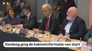 Kabinetsformatie van start Wilders teleurgesteld over besluit VVD [upl. by Labina]