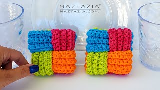 How to Crochet Woven Dishcloth DIY Tutorial and Pattern for Easy and Quick Gifts [upl. by Rech]