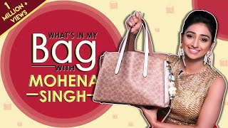 Whats In My Bag With Mohena Singh  Bag Secrets Revealed  Exclusive Interview [upl. by Eliot]