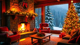 Beautiful Snowy Christmas Ambience 🎁 Quiet and Comfortable Instrumental Music 🌲 Calm Relax Study [upl. by Weylin]