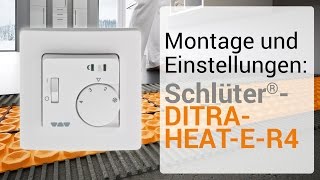 Montage und Einstellungen SchlüterDITRAHEATER4 [upl. by Ahsekel]