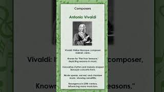 Antonio Vivaldi Explained Simply and Briefly [upl. by Nonnel]