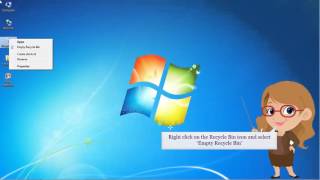 Windows 7 Empty Recycle Bin [upl. by Imehon]