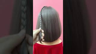 back to school hairstyles  easy hairstyleBeautiful and simple hairstyle for short hair [upl. by Mezoff]