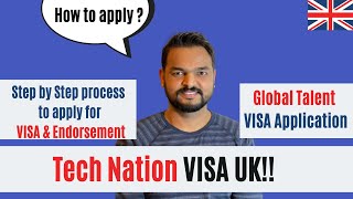 How to apply endorsement for Global Talent VISA  Tech Nation  Documents amp process [upl. by Brandais]