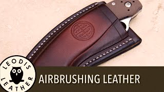 Using an Airbrush for Leatherwork or Other Crafts [upl. by Aicylla]