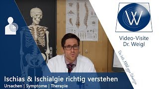 Ischias Ischiasnerv amp Ischiasschmerzen  Ursachen amp Therapie akuter Kreuzschmerzen Ischialgie [upl. by Atirahc]