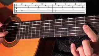 Spanish Romanza Classical Guitar Lesson  TABs  Spanish Fingerstyle Guitar Lesson [upl. by Htebazle]