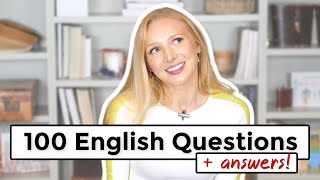 100 Common English Questions and Answers  How to Ask and Answer Questions in English [upl. by Kimmel]