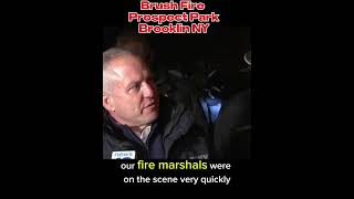 🚒 🔥 BRUSH FIRE  on PROSPECT PARK  Brooklin  NY fire marshals nyc prospectpark brushfire [upl. by Whelan]