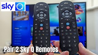 How to Pair New amp 2nd Sky Q Remote also view on 2 TVs without MultiScreen [upl. by Carolynn]