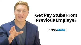 How To Get Pay Stubs From Previous Employer [upl. by Teresa716]