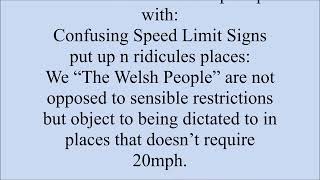 20 mph Christmas Present from the Welsh Labour Government 2023 [upl. by Kwei]