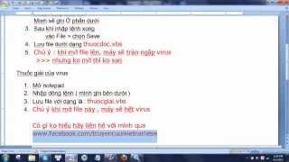 Hướng dẫn cách tạo virus bằng notepad [upl. by Lillith]