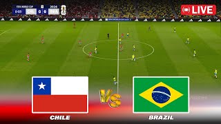 🔴CHILE vs BRAZIL  FIFA World Cup 2026 Qualifiers  Full Match  PES Game Simulation [upl. by Mount]