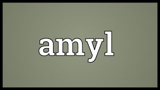 Amyl Meaning [upl. by Ssyla913]