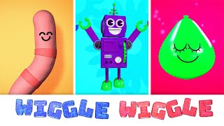 WIGGLE WIGGLE  Dance along video for toddlers [upl. by Adgam]