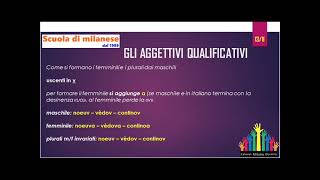 60 lezione  AGGETTIVI QUALIFICATIVI  11  uscenti in v [upl. by Giuseppe12]