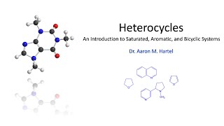 Organic Chemistry  Heterocycles [upl. by Henrie]