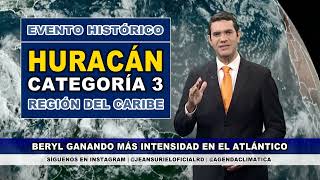 Domingo 30 junio  Rápida intensificación de Beryl al este de las Antillas Menores [upl. by Hoj671]