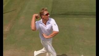 Shane Warne bowling action  super slomo [upl. by Sileas]