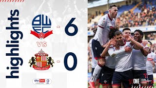 HIGHLIGHTS  Bolton Wanderers 60 Sunderland [upl. by Klaus]