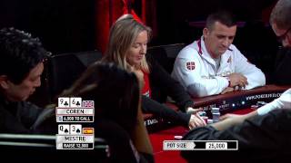 Mestre v Coren bluff rebluff rerebluff The Table 2011  International Federation of Poker [upl. by Bond745]