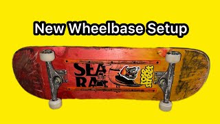 Recycled 9in Skateboard Setup bigger wheelbase [upl. by Esilanna]