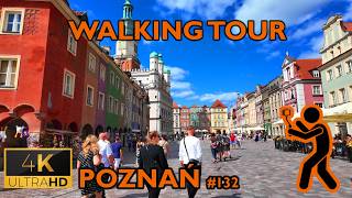 ⁴ᴷ⁶⁰ 🇵🇱 PoznanPoland  Saturday Downtown Walk  132 July 2024 4K [upl. by Anoval]