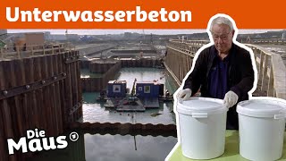 Wie kann unter Wasser gebaut werden  DieMaus  WDR [upl. by Geirk691]