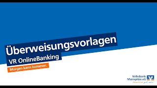 VR OnlineBanking Überweisungsvorlagen [upl. by Alyled435]