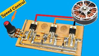 Brushless Motor Driver Made with Mosfet  Test Brushless Motors with Mosfet [upl. by Naujat319]