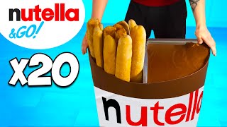 Nutella Go Gigante  Cómo hacer el Nutella Go de bricolaje más grande del mundo por VANZAI [upl. by Ramyaj]