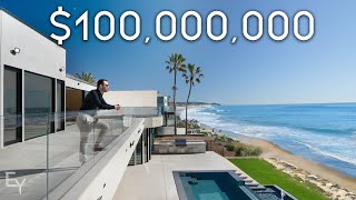 Inside a 100000000 Oceanfront Mansion in Malibu California [upl. by Hedva]