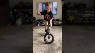 Doing tricks on a balance bike [upl. by Nymassej]