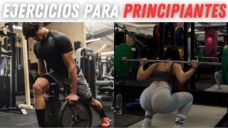 👉7 Mejores Ejercicios Para Principiantes que ejercicios hacer en el gym para principiantes [upl. by Nepsa]