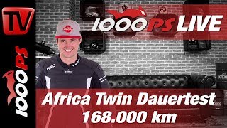 1000PS Live  Africa Twin Dauertest  Varahannes  168000 km [upl. by Boice]