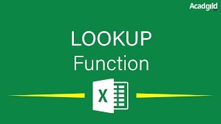 Lookup in Excel  Lookup Function in Excel  Excel Tutorial for Beginners [upl. by Budding821]