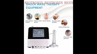 Plastics ABS White shockwave therapy device with 5 interchangeable heads Biotronix Solution [upl. by Enileoj386]