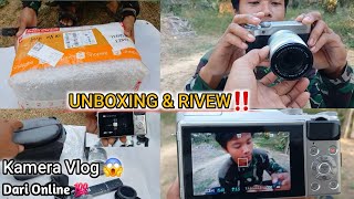 Unboxing  Review Kamera FUJIFILM Dari Online Buat Ngonten Vlog Seperti ini Kamera Nya ⁉️ [upl. by Rramahs406]