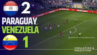 PARAGUAY 21 VENEZUELA  Resumen • Eliminatorias Sudamericanas 2024 SimulaciónRecreación [upl. by Anomar]